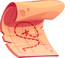 cartoon map concept icon